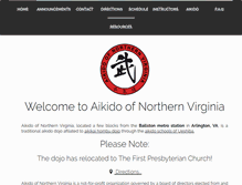 Tablet Screenshot of aikido-nova.org